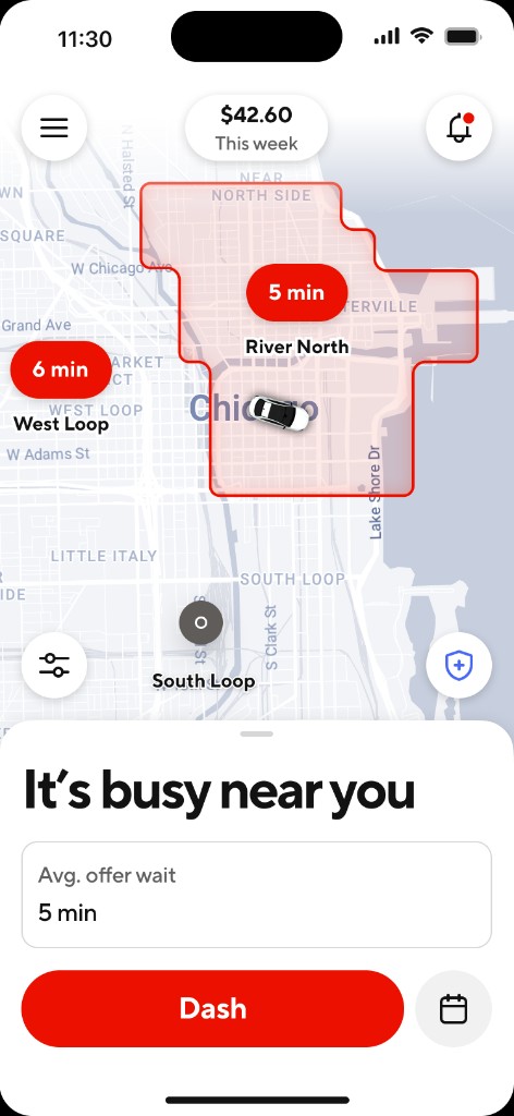 Collect from merchant screen with store notes and pickup details