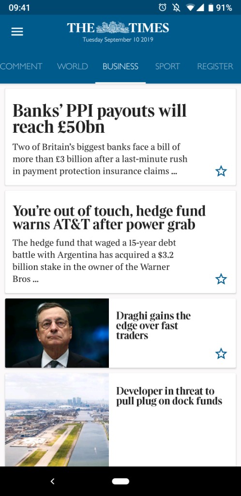 The Times Business section