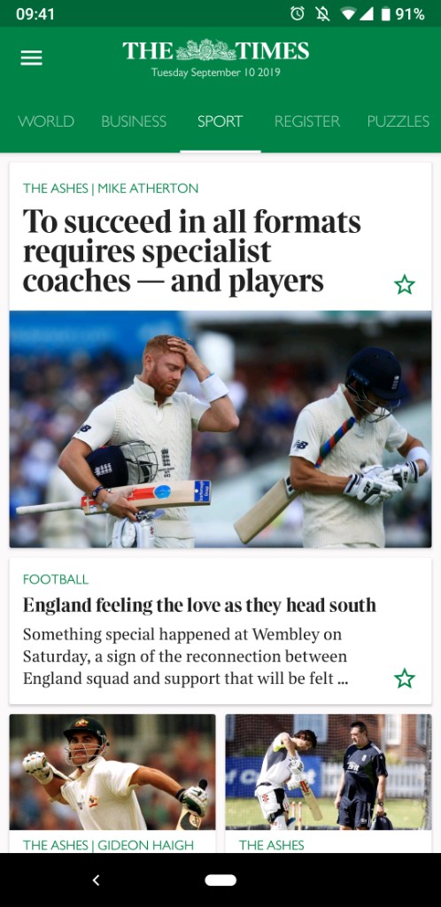 The Times Sport section
