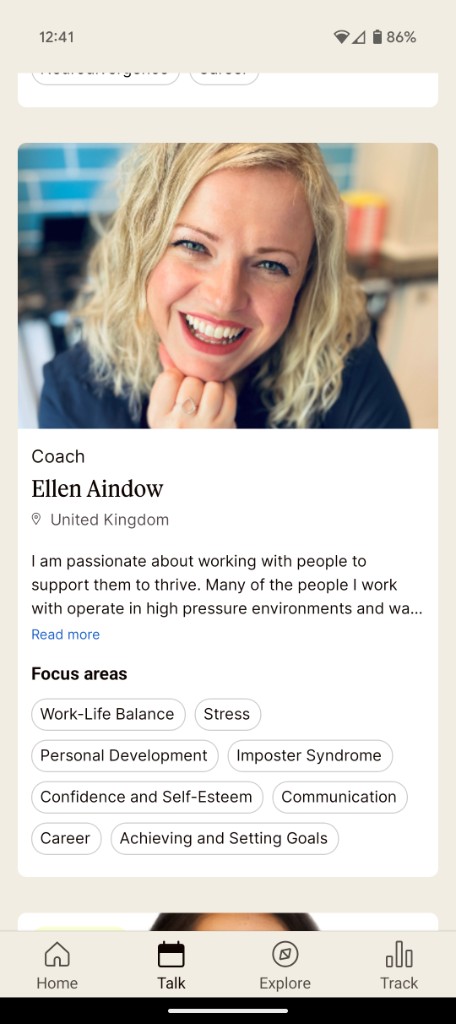 Unmind Talk — therapy and coaching